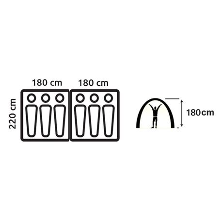 Οικογενειακή σκηνή CALUSA 6 PERSONS