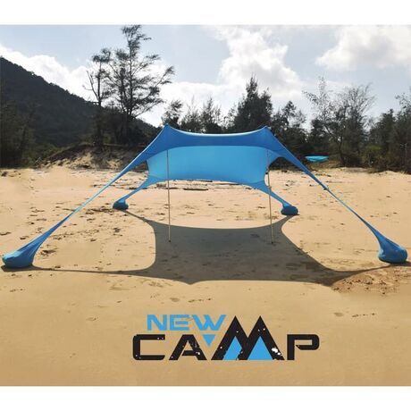 Ελαστική Τέντα Παραλίας 3x2.5 Lycra Shelter New Camp Aegean Blue