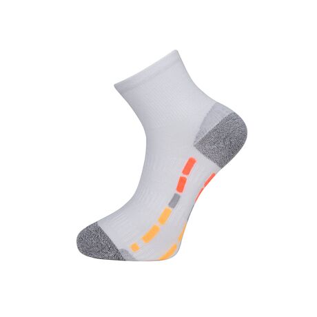 COM.RUNNING SOCKS RUN3 WHITE-ORANGE S 35-38