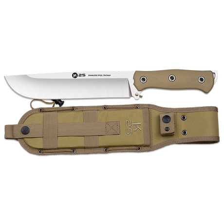 ΣΟΥΓΙΑΣ K25 G10/CNC machete. Coyote. Blade 22,00cm, 32670 ΣΟΥΓΙΑΣ K25 G10/CNC machete. Coyote. Blade 22,00cm, 32670