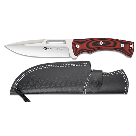 ΜΑΧΑΙΡΙ K25 G10 knife. Black-red. Blade 15 cm, 32684 ΜΑΧΑΙΡΙ K25 G10 knife. Black-red. Blade 15 cm, 32684