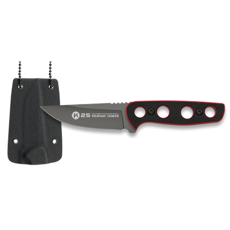 ΜΑΧΑΙΡΙ K25 G10 knife. Red-black. 13.50cm, 32690 ΜΑΧΑΙΡΙ K25 G10 knife. Red-black. 13.50cm, 32690