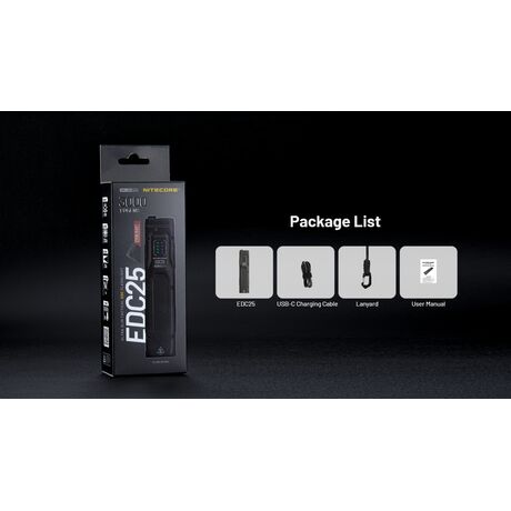 ΦΑΚΟΣ LED NITECORE EDC25, 3000Lumens