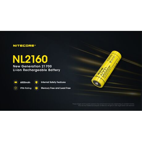 ΜΠΑΤΑΡΙΑ NITECORE 21700/ 6000mAh / HP (τιμή τεμαχίου)