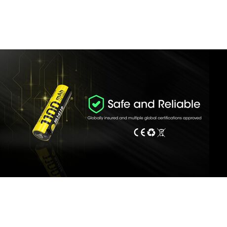 ΜΠΑΤΑΡΙΑ NITECORE NL1411R , 1100mAh