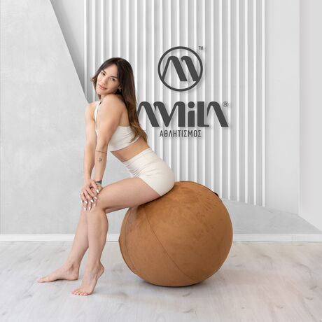Κάλυμμα για Μπάλα Γυμναστικής AMILA GYMBALL 65cm Sueded Καφέ 96791 Κάλυμμα για Μπάλα Γυμναστικής AMILA GYMBALL 65cm Sueded Καφέ 96791