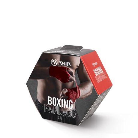 Μπαντάζ Πυγμαχίας AMILA HandWrap 3m Κόκκινο 32001