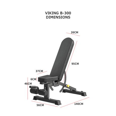 Viking B-300 Πάγκος Γυμναστικής Επικλινής/Κατακλινής