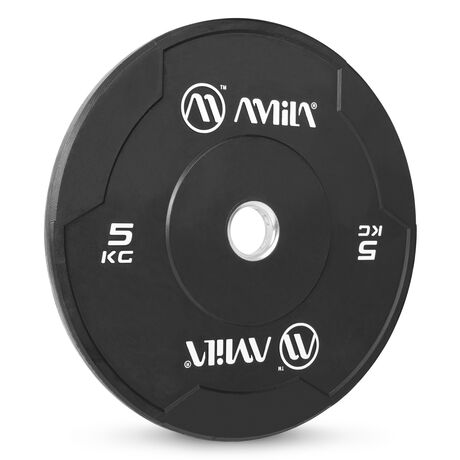 Δίσκος AMILA Black W Bumper Slim 50mm 5Kg 84841