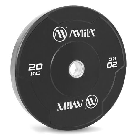 Δίσκος AMILA Black W Bumper Slim 50mm 20Kg 84844