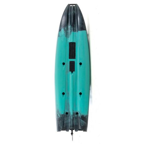 SCK Cargo 320 Μονοθέσιο Pedal Kayak ready με αλουμινίου κάθισμα και τιμονιέρα | Μαύρο-Τυρκουάζ