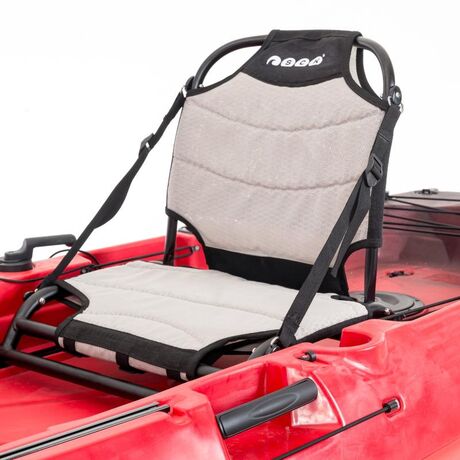 SCK Cargo 320 Μονοθέσιο Pedal Kayak ready με αλουμινίου κάθισμα και τιμονιέρα | Μαύρο-Κόκκινο