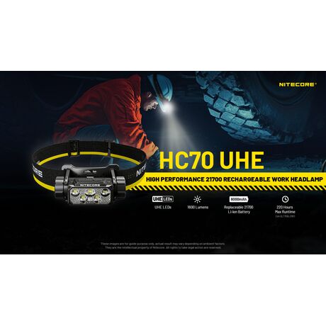 ΦΑΚΟΣ LED NITECORE HEADLAMP HC70 UHE, 1600 Lumens