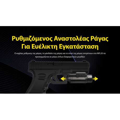 ΦΑΚΟΣ LED NITECORE NPL35, 2000lumens, 412meters