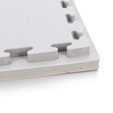 Δάπεδο Προστασίας Puzzle EVA 100x100x2 cm – Ξύλο / Γκρι 36652