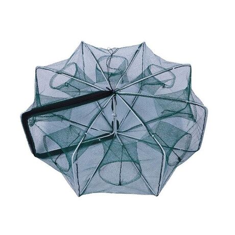 Πτυσσόμενη παγίδα ψαρέματος - Κιούρτος με 8 εισόδους - 21*60cm - 831363