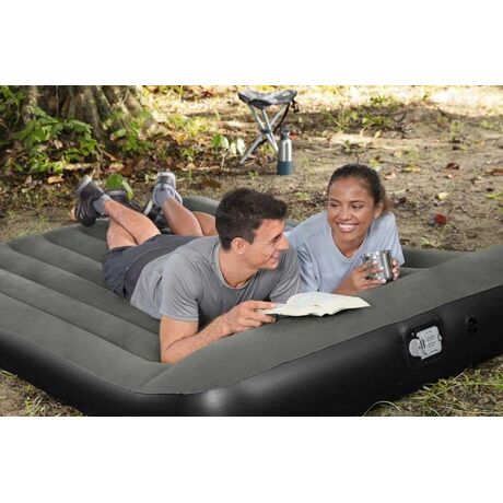 BESTWAY Airbed Queen Built-In DC Pump 2.03x1.52x30cm, Φουσκωτό Στρώμα Ύπνου Διπλό με Εσωτερική Τρόμπα, 67930