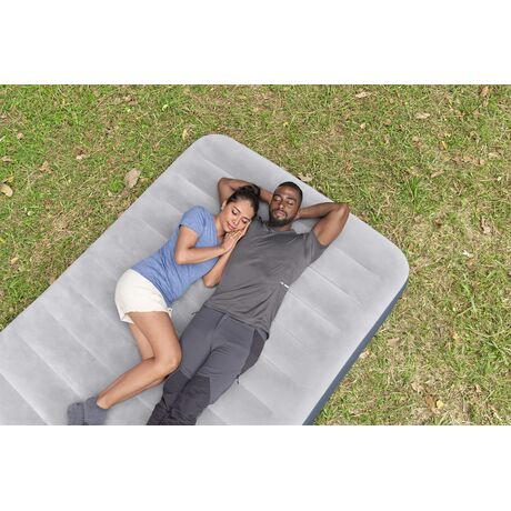 BESTWAY Airbed Queen Built-In DC Pump 2.03x1.52x36cm, Φουσκωτό Στρώμα Ύπνου Διπλό με Εσωτερική Τρόμπα, 6716T