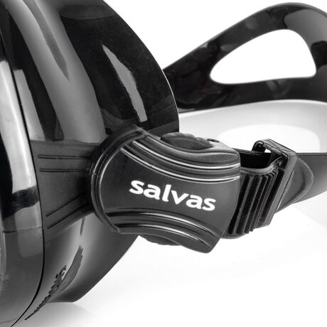 Μάσκα Θαλάσσης Salvas Wanted Black Silicone band 52204