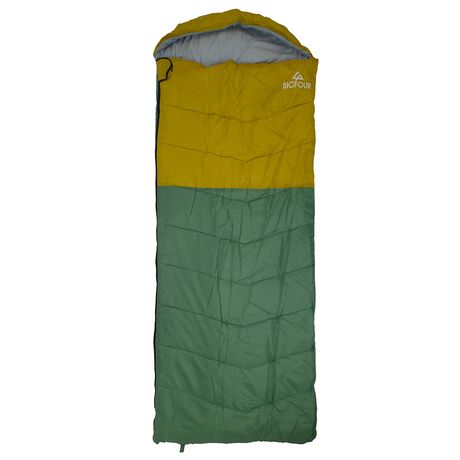 BIGFOUR ΥΠΝΟΣΑΚΟΣ CUESTA 300 - (200+30)x88cm - 300gr/m2 GREEN/YELLOW