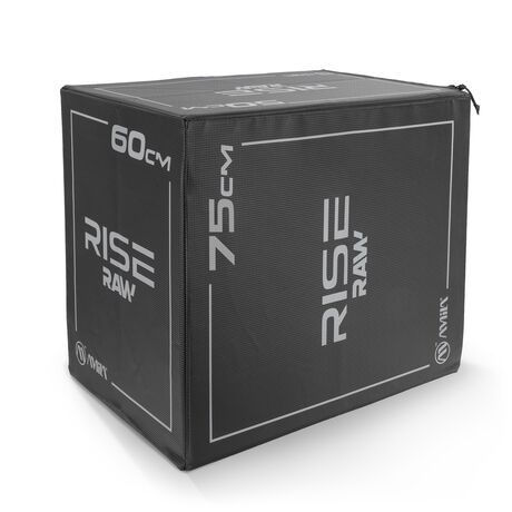 Πλειομετρικό Κουτί Plyo Box Raw Rise 50x60x75 cm - Μαύρο 95147