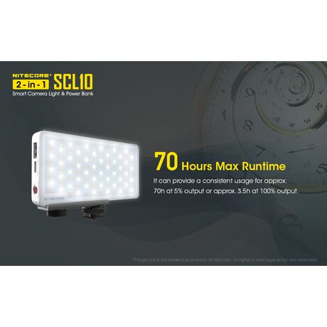 POWER BANK + CAMERA LIGHT 2in1 NITECORE SCL10 POWER BANK + CAMERA LIGHT 2in1 NITECORE SCL10