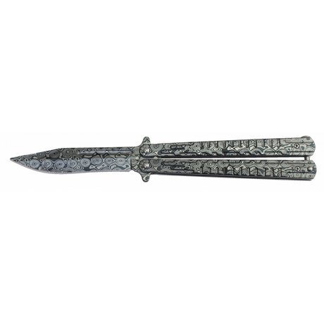 ΣΟΥΓΙΑΣ Albainox damascus balisong knife.Bl 10.1 ΣΟΥΓΙΑΣ Albainox damascus balisong knife.Bl 10.1
