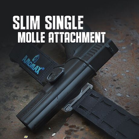 Molle Attachment SLIM Single , Black Molle Attachment SLIM Single , Black