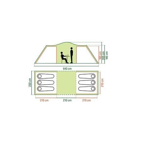 Σκηνή 6 Ατόμων Coleman "RIDGELINE™ 6 PLUS"