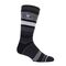 H.H.SOCKS MENS JACQUARD LITE BLACK/RED 2483