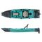 SCK Cargo 320 Μονοθέσιο Pedal Kayak ready με αλουμινίου κάθισμα και τιμονιέρα | Μαύρο-Τυρκουάζ